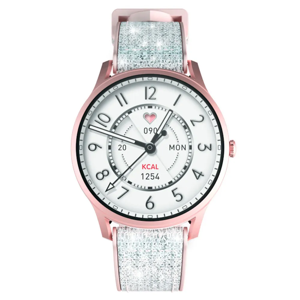 KieslectLadyCallingWatchLoraPink+SilverStrap
