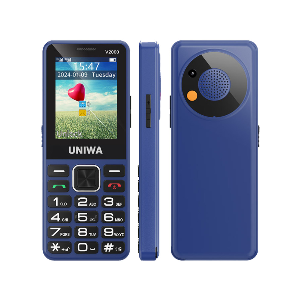 UNIWA V2000 Feature phone Blue