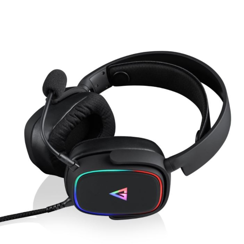 Modecom MC-899 Prometheus black gaming RGB with microphone headphones